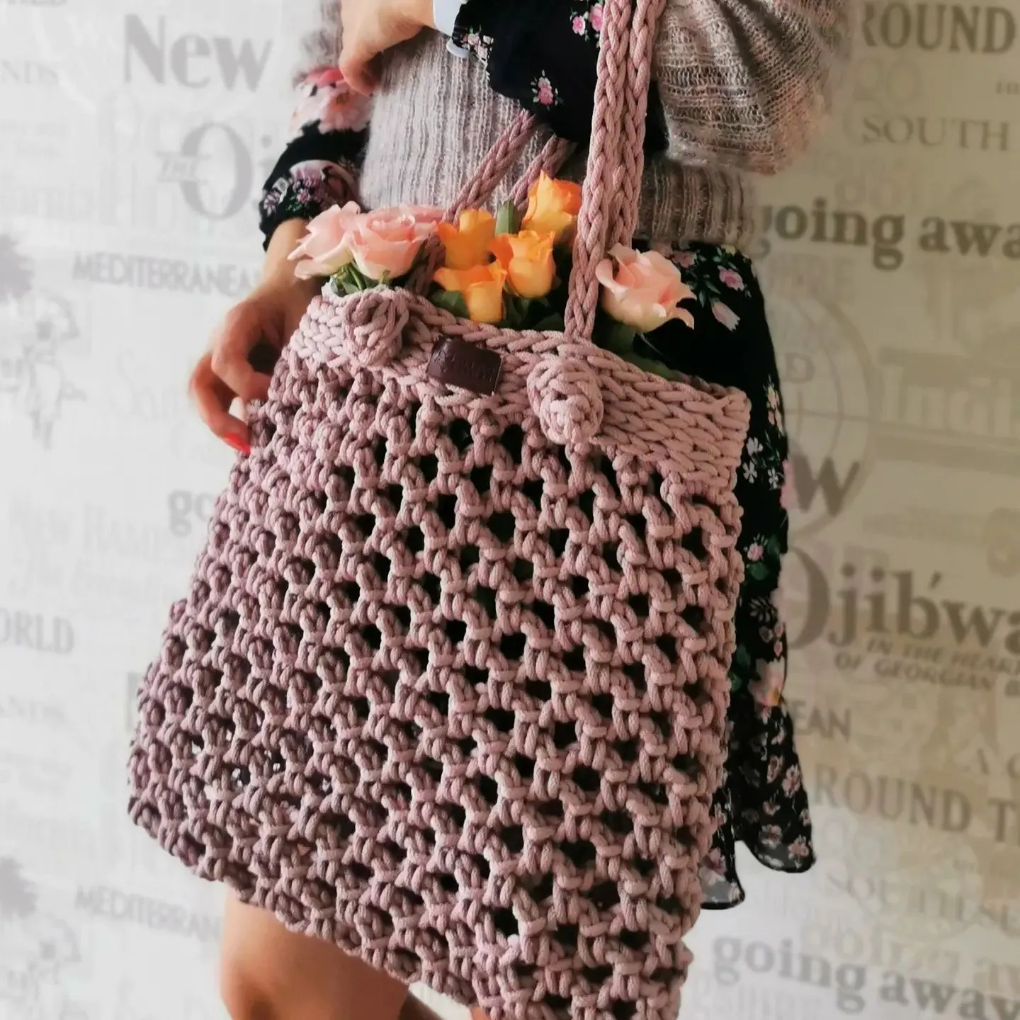 Heklet handlenett oppskrift