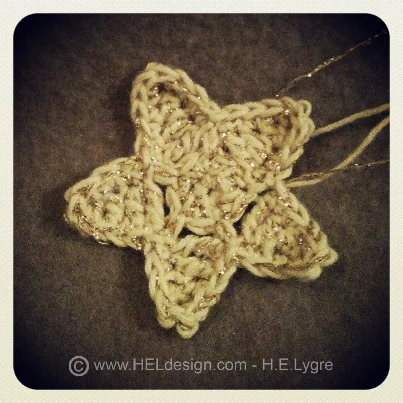 Heklet stjerne oppskrift