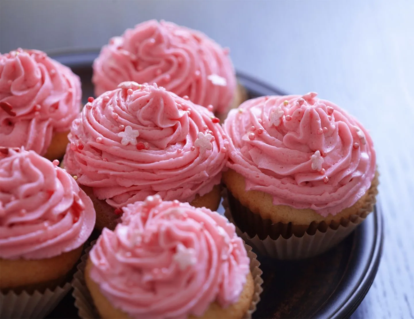 Godt glasur flagg cupcakes