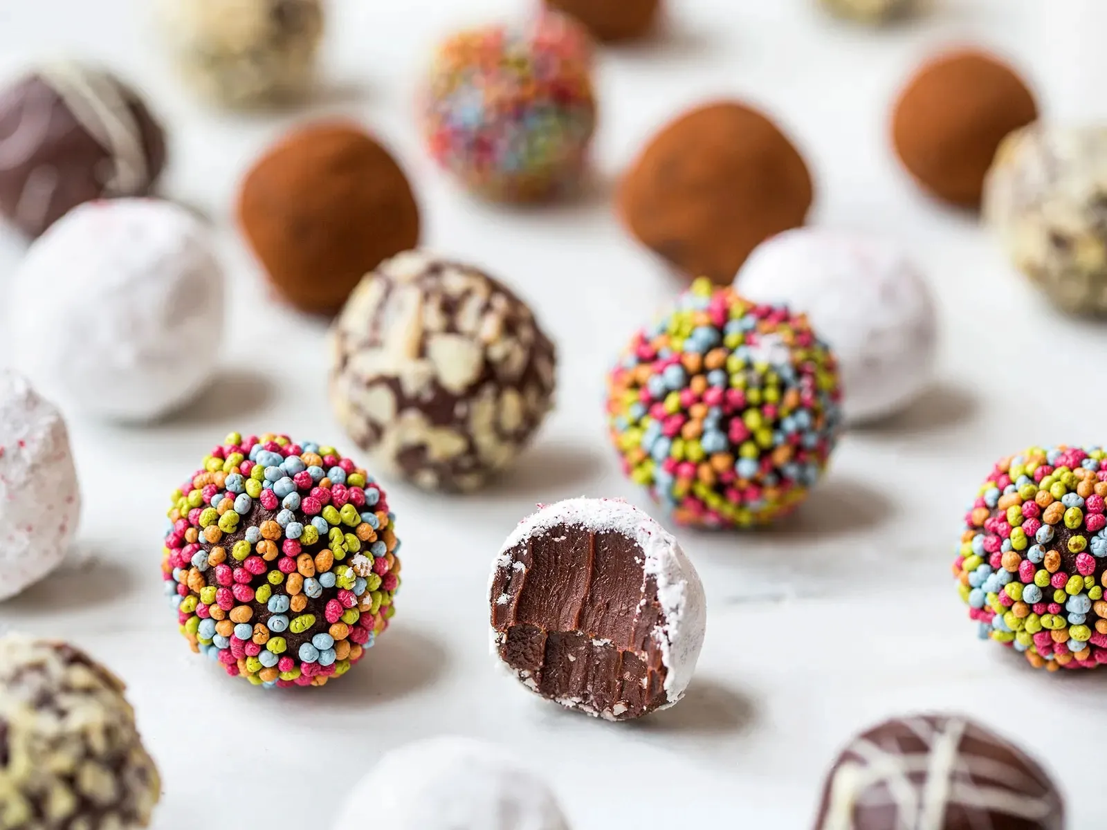 Sjokoladetrøfler oppskrift