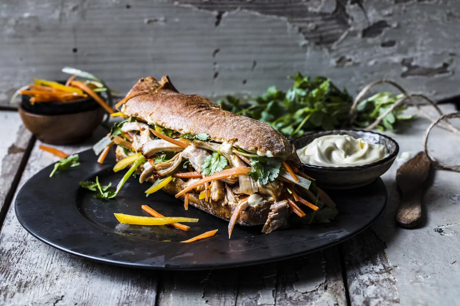 Banh sandwich vietnamesisk mandekogebogen