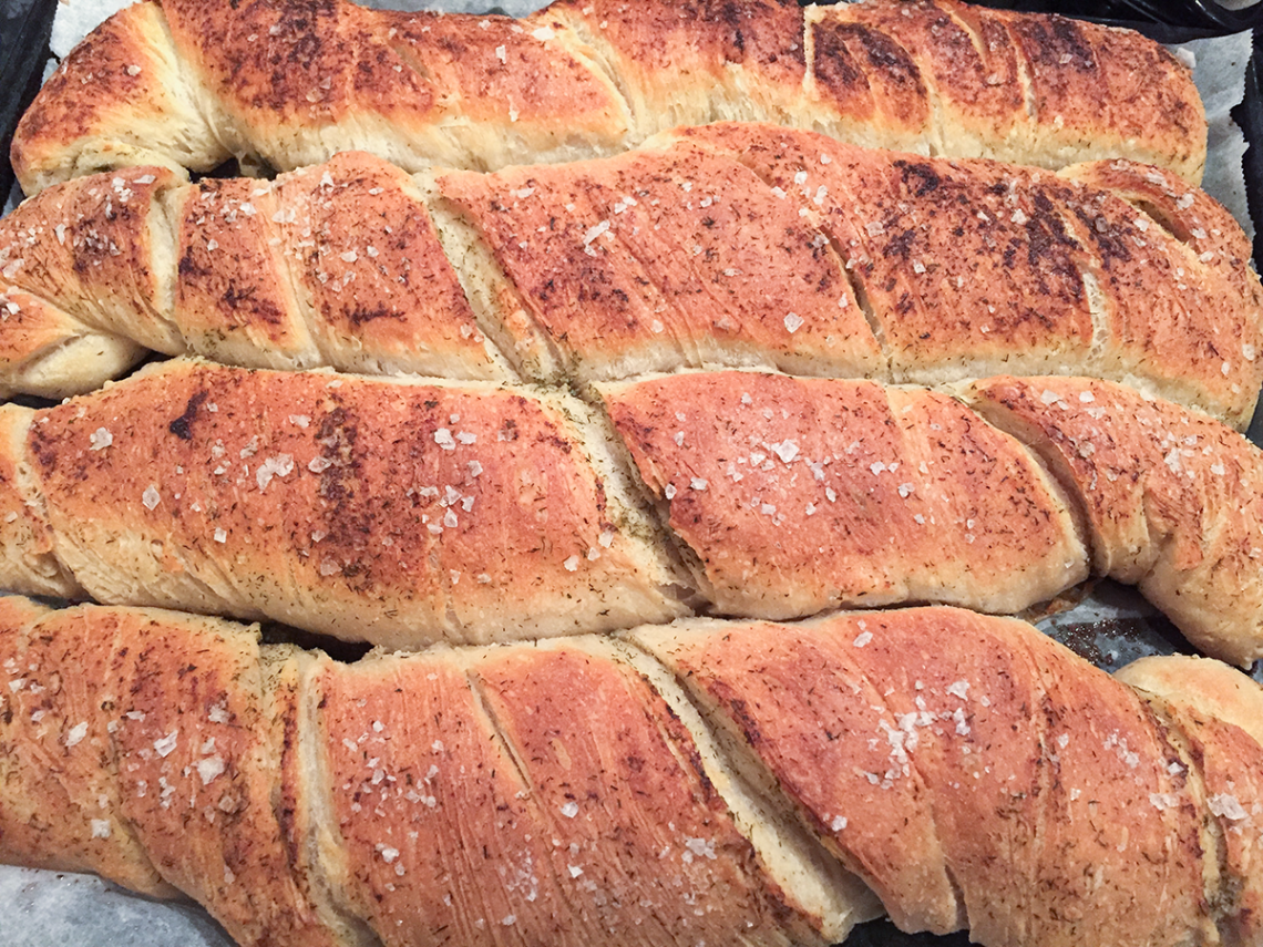 Hvitløksbaguetter oppskrift