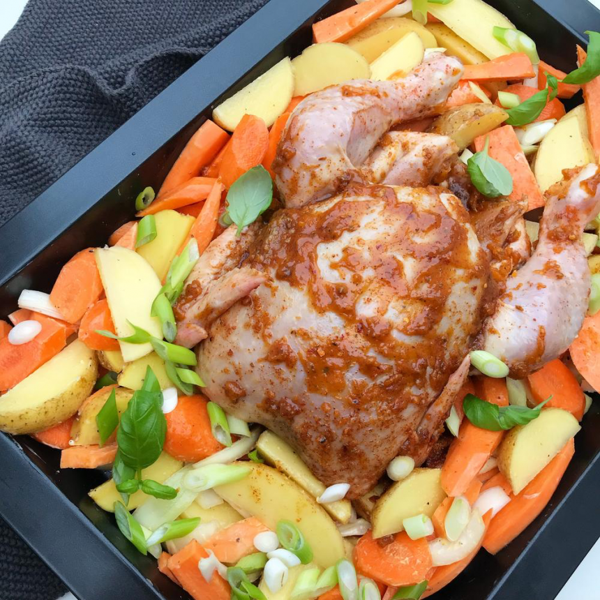 Hel kylling oppskrift