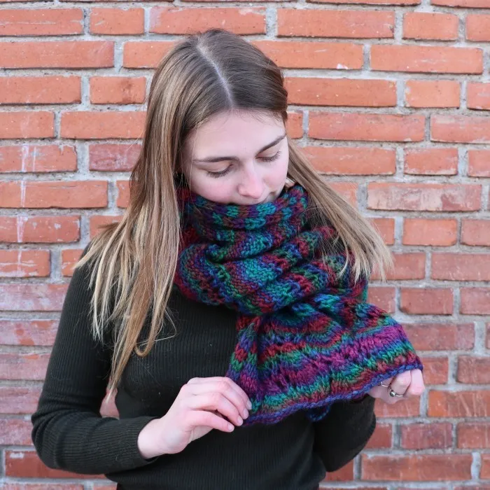 Hekle skjerf oppskrift