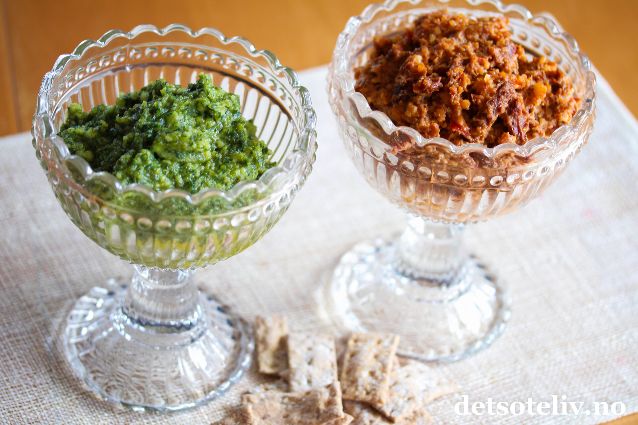 Rød pesto oppskrift