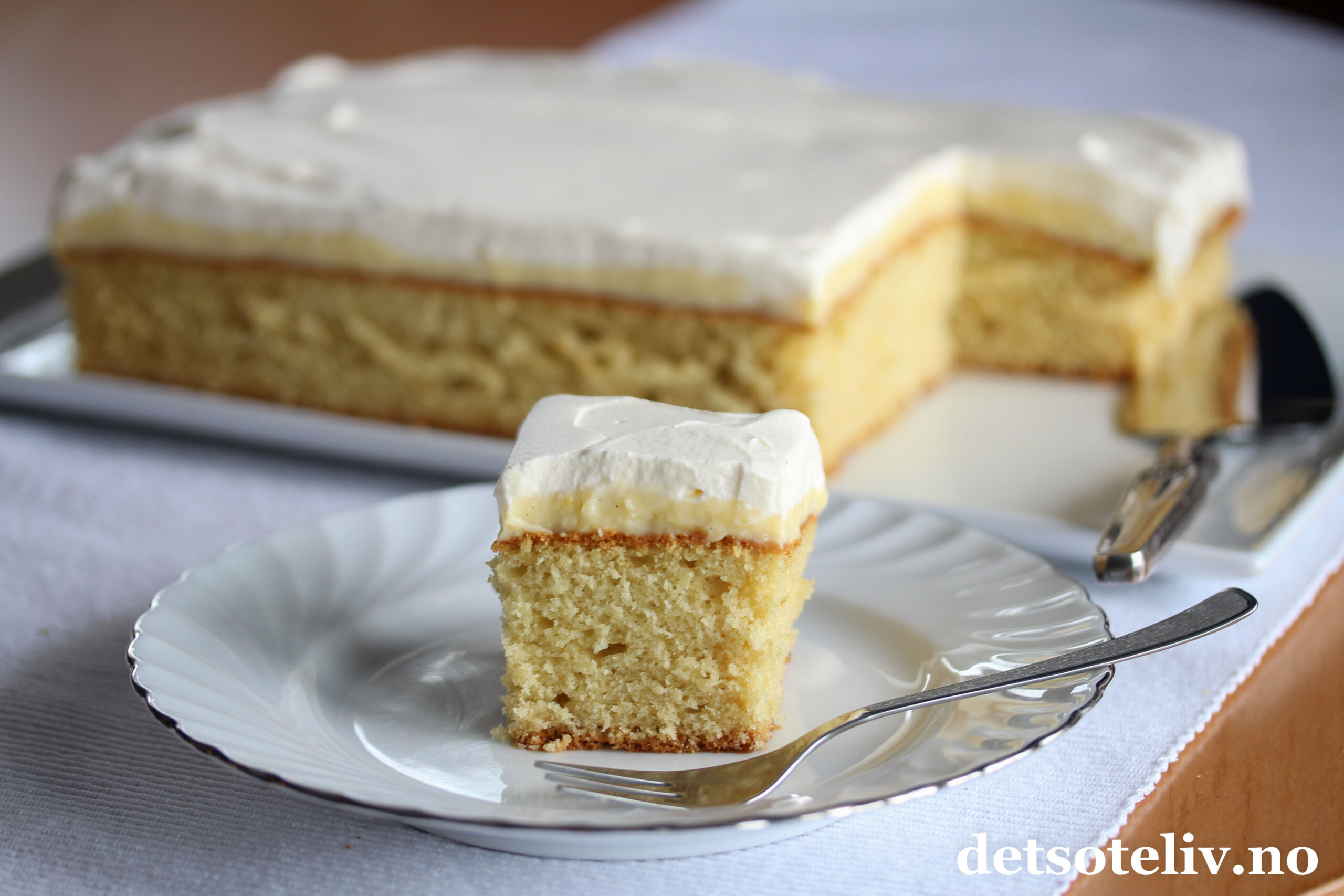 Vaniljekake oppskrift