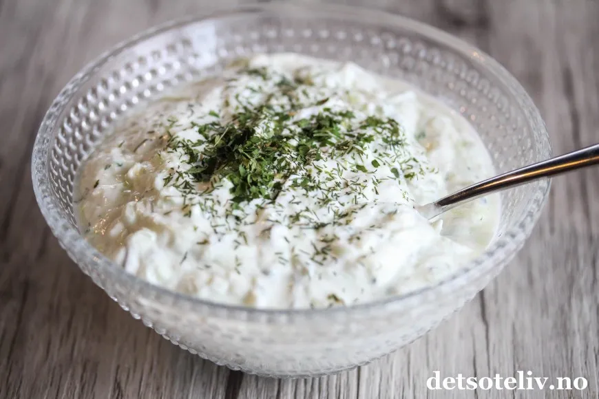 Tsatsiki oppskrift