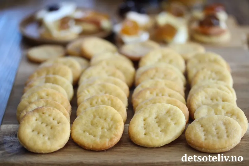 Salte kjeks oppskrift