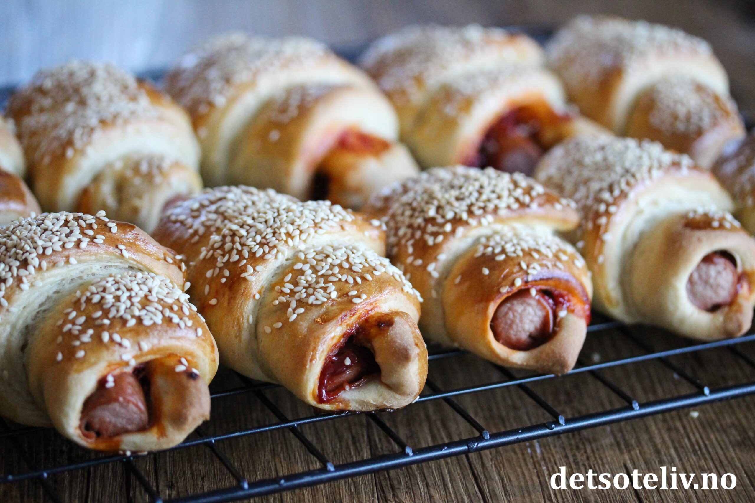 Pølsehorn oppskrift