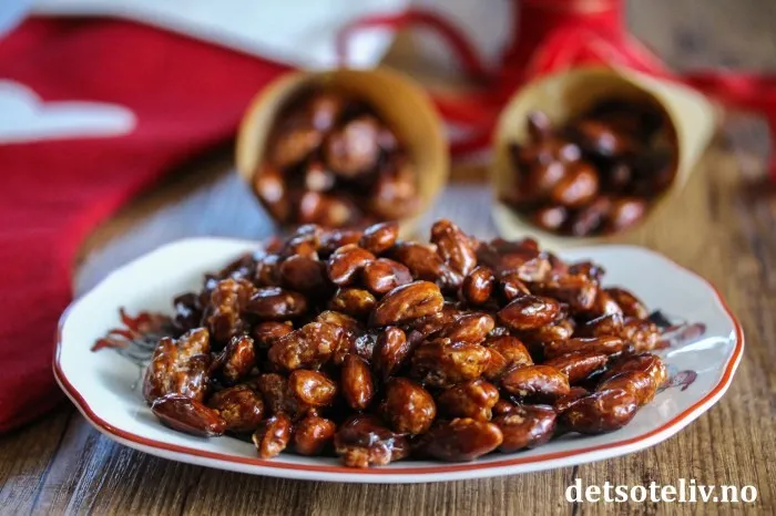 Brente mandler oppskrift