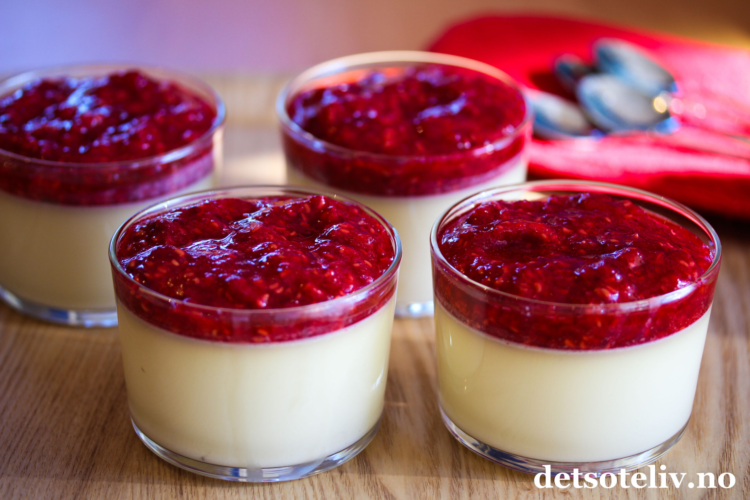 Panna cotta sjokolade oppskrift