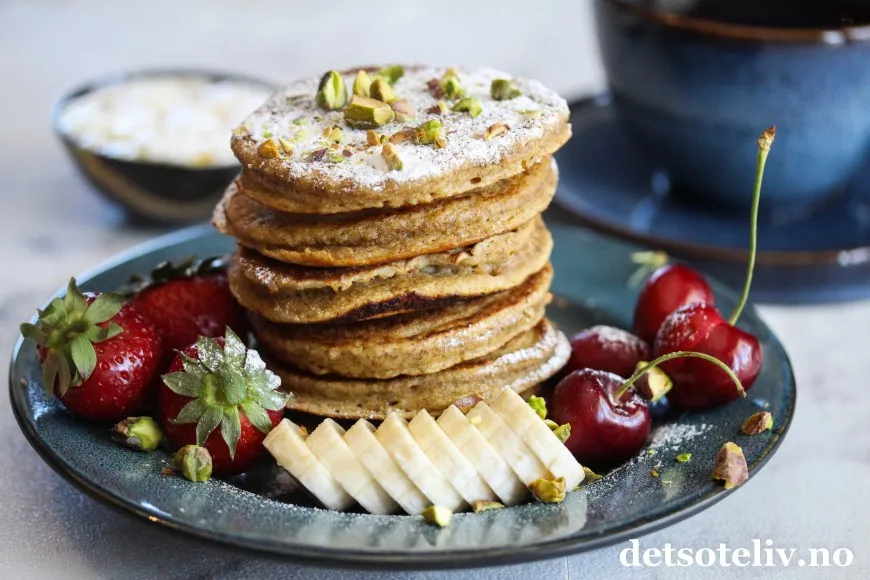 Enkle havregryn pannekaker oppskrift