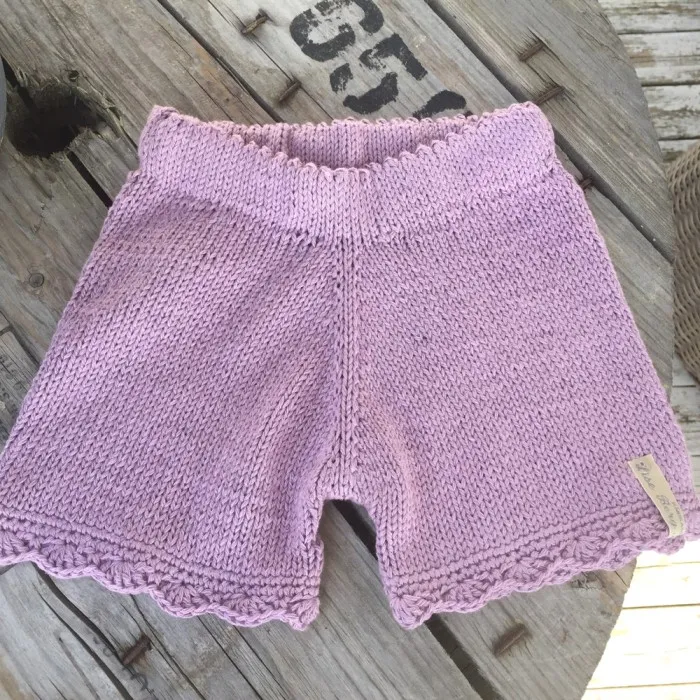 Strikket shorts oppskrift