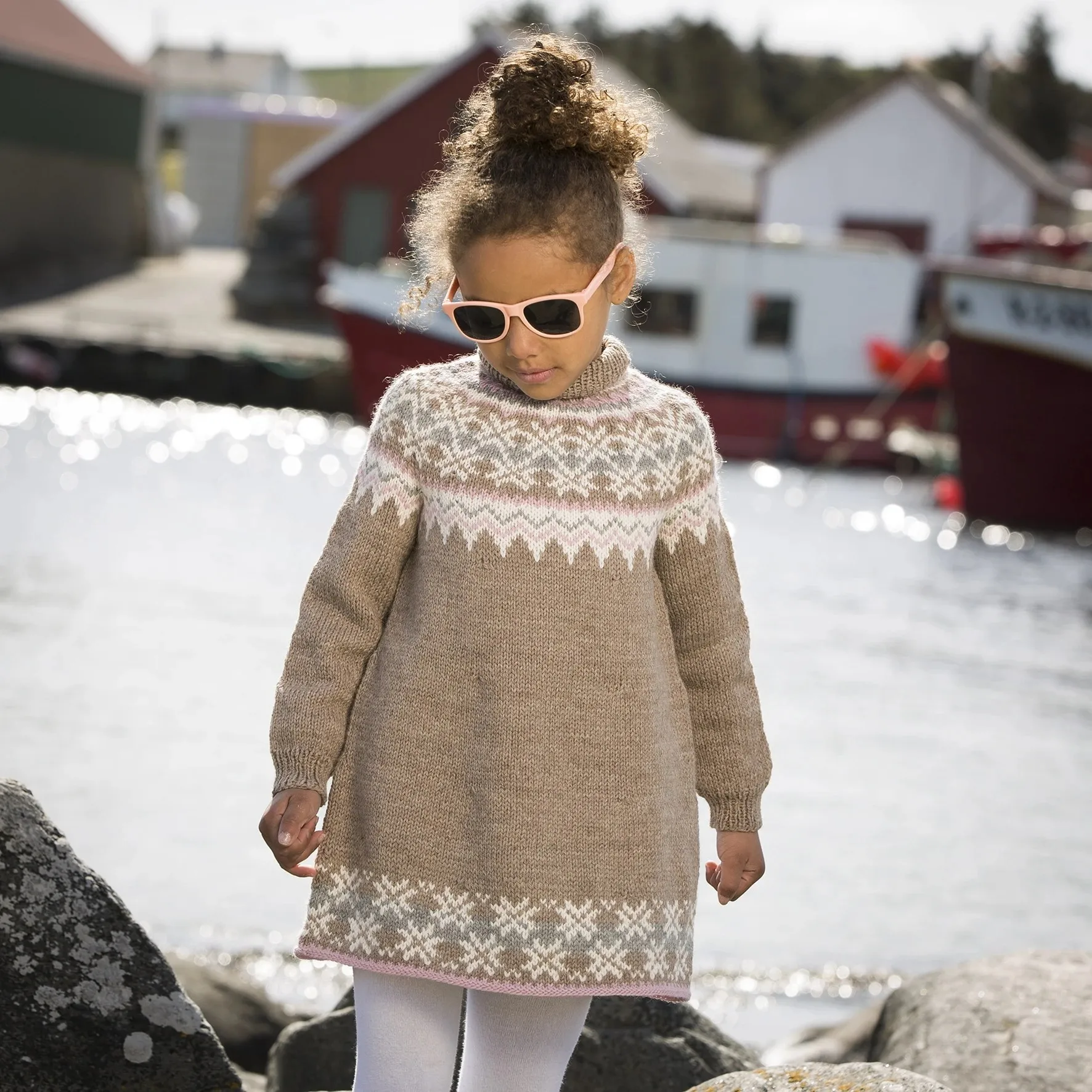 Strikket kjole barn oppskrift gratis