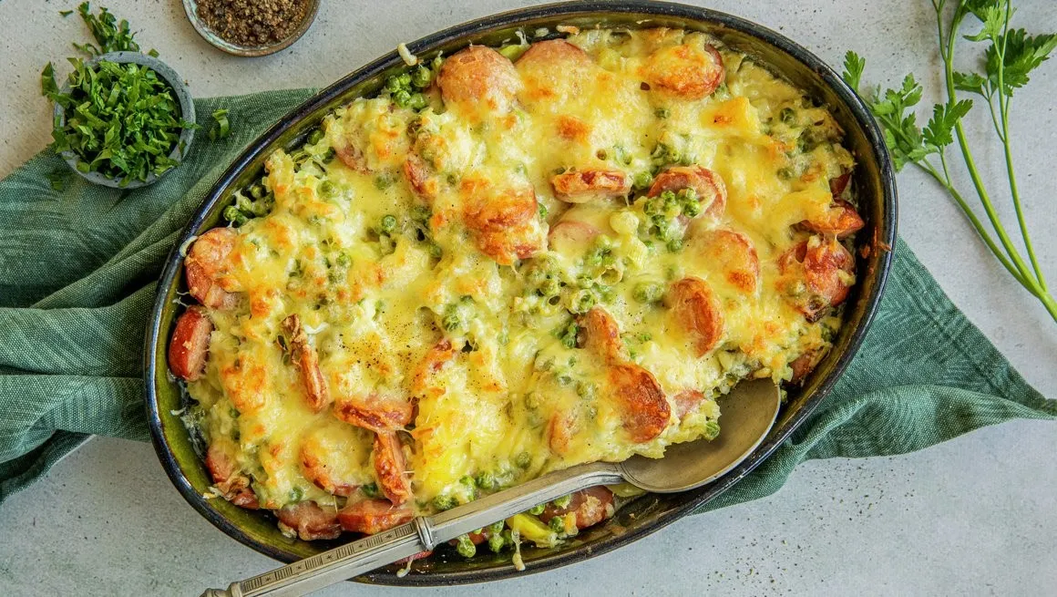 Pølsegrateng oppskrift