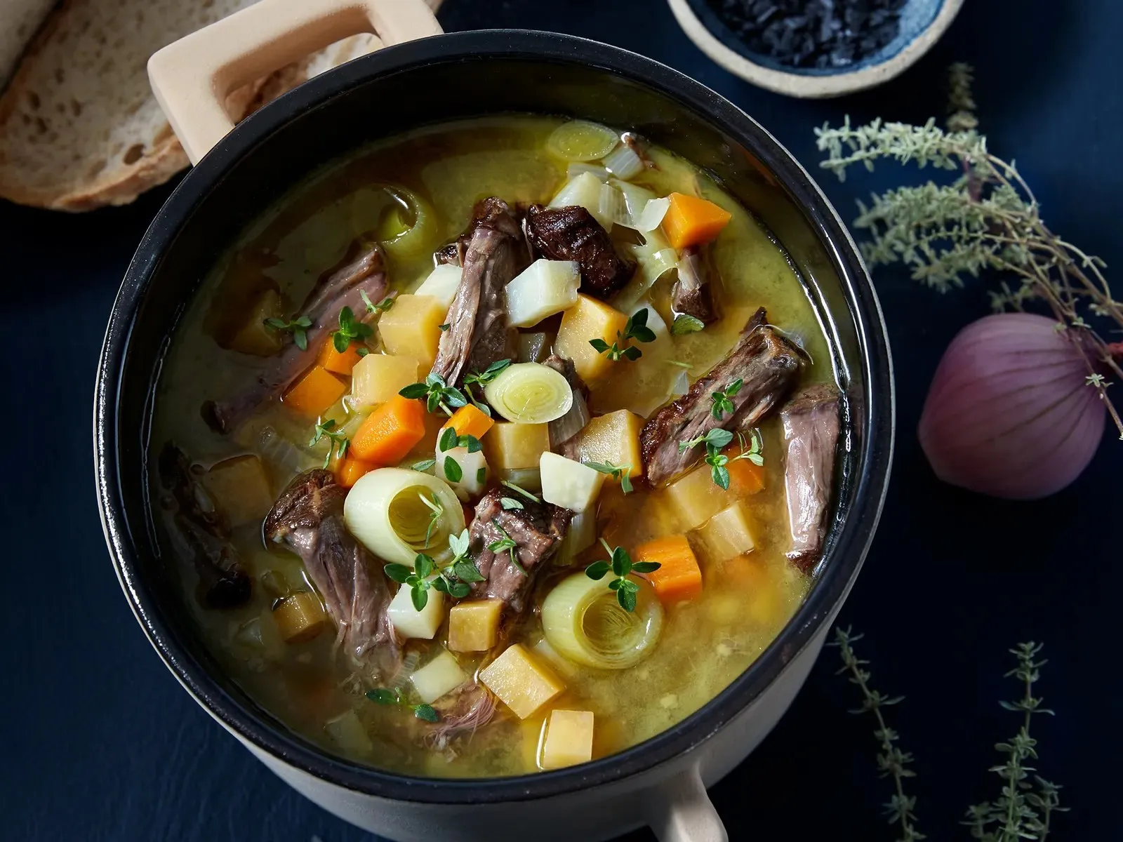 Oksehalesuppe oppskrift