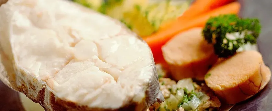 Rogn lever skrei hovedrett