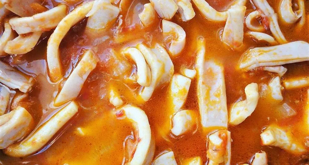 Blekksprut oppskrift