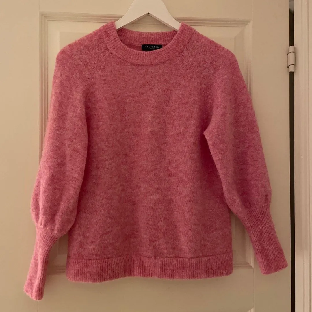 Rosa strikkegenser oppskrift