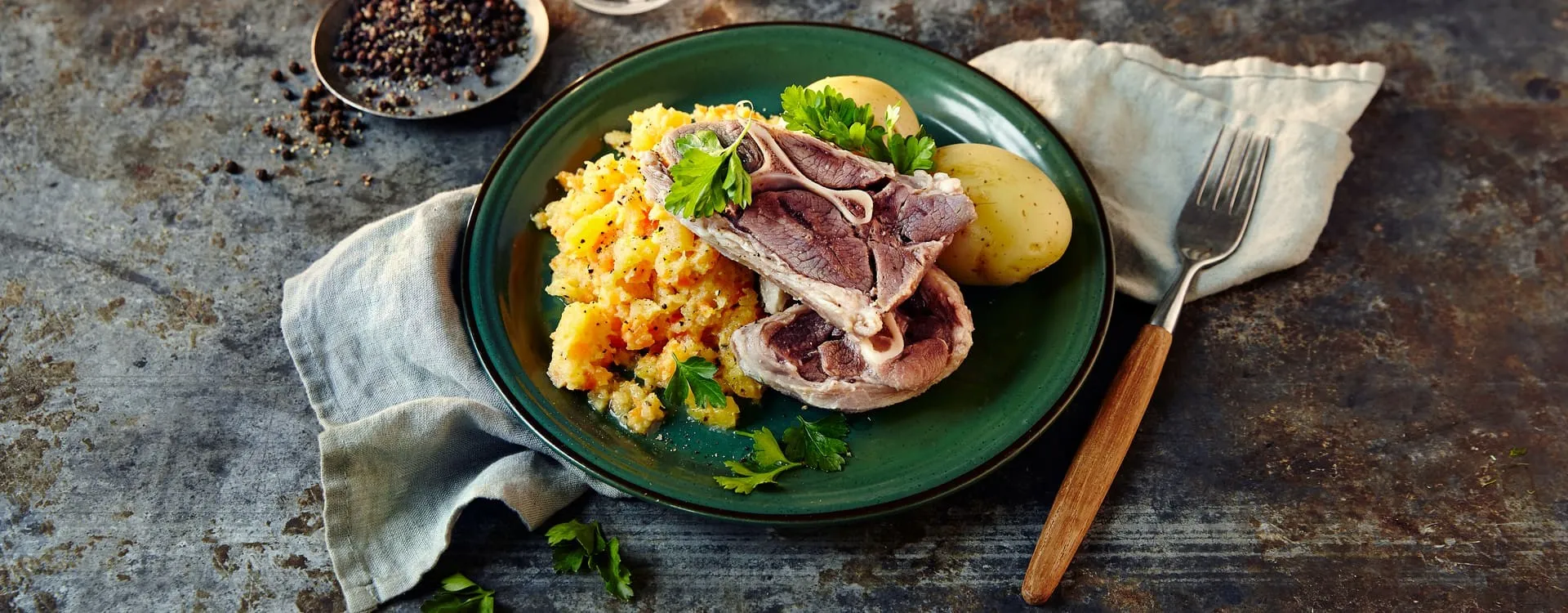 Saltkjøtt og kålrabistappe oppskrift