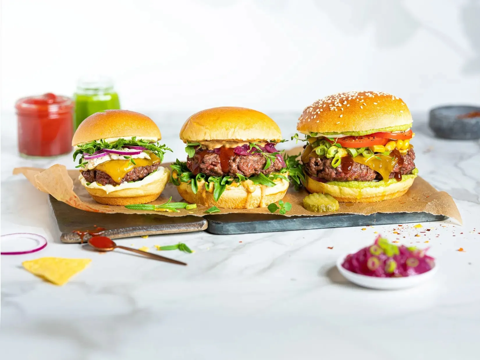 Perfekte lag hamburger