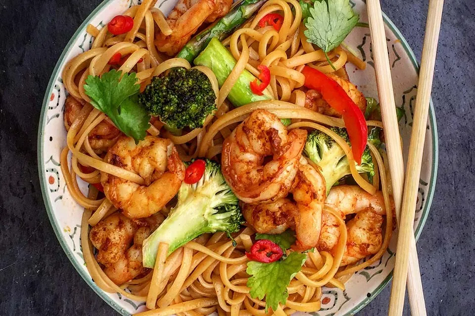 Asiatisk scampi oppskrift