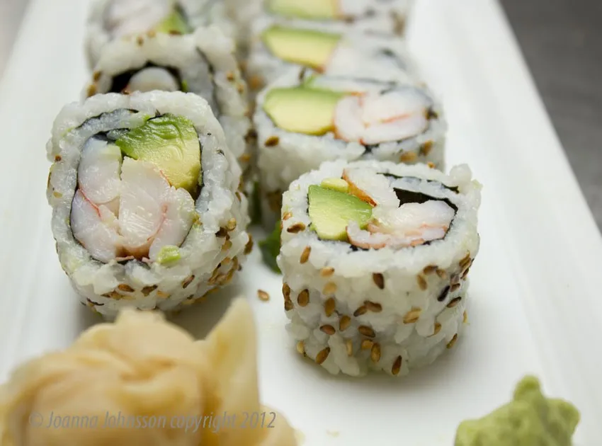 Sushi oppskrift scampi