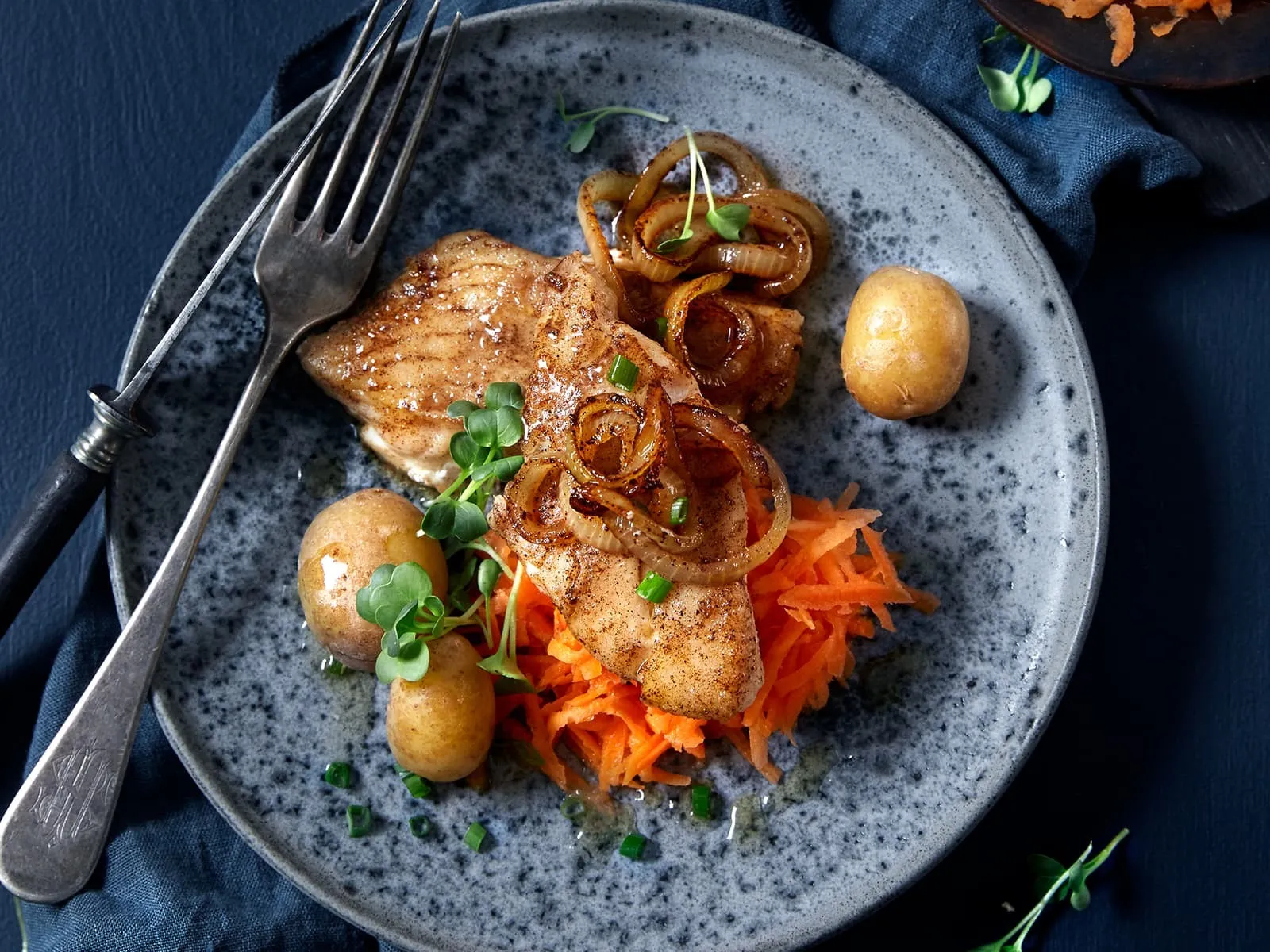 Stekt løk oppskrift