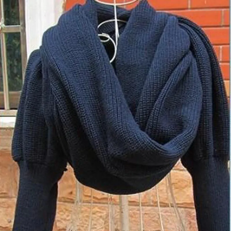 Sjal med hullmønster oppskrift