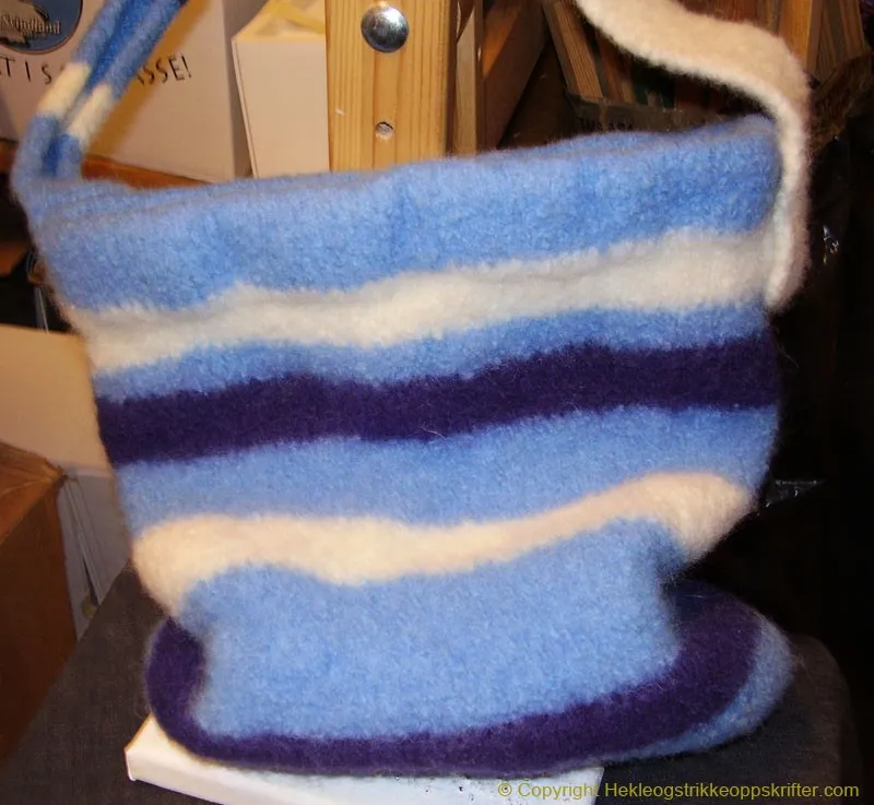 Strikke veske oppskrift