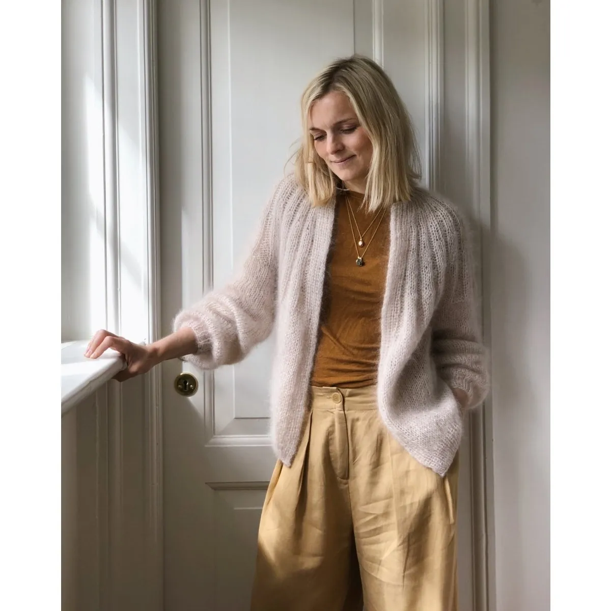 Mohair cardigan oppskrift
