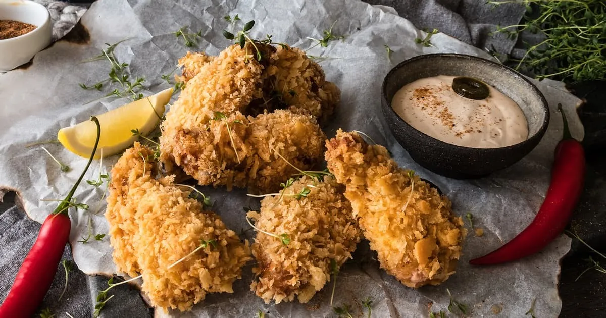 Fried chicken oppskrift