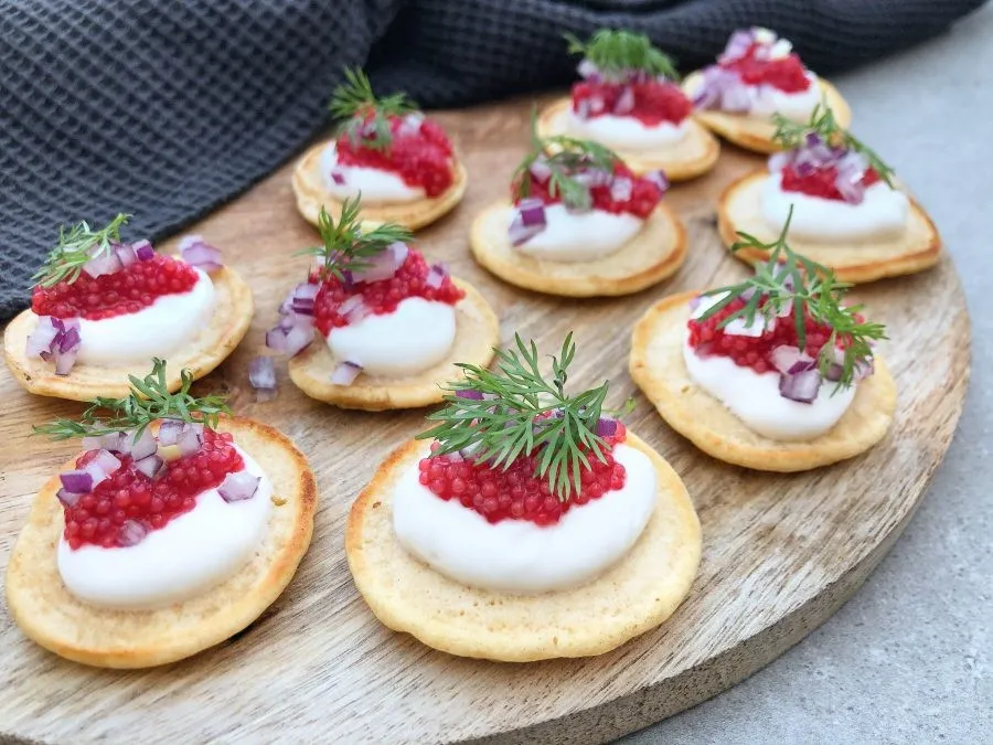 Stenbiderrogn blinis gemt