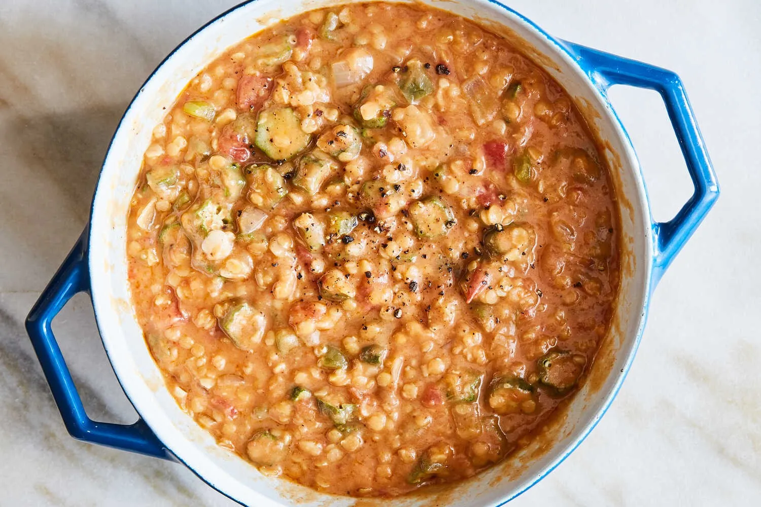 Gumbo chicken sausage andouille vegetables eclecticrecipes angie mcgowan march