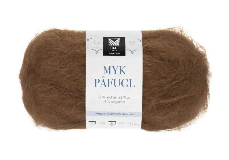 Påfugl garn oppskrift