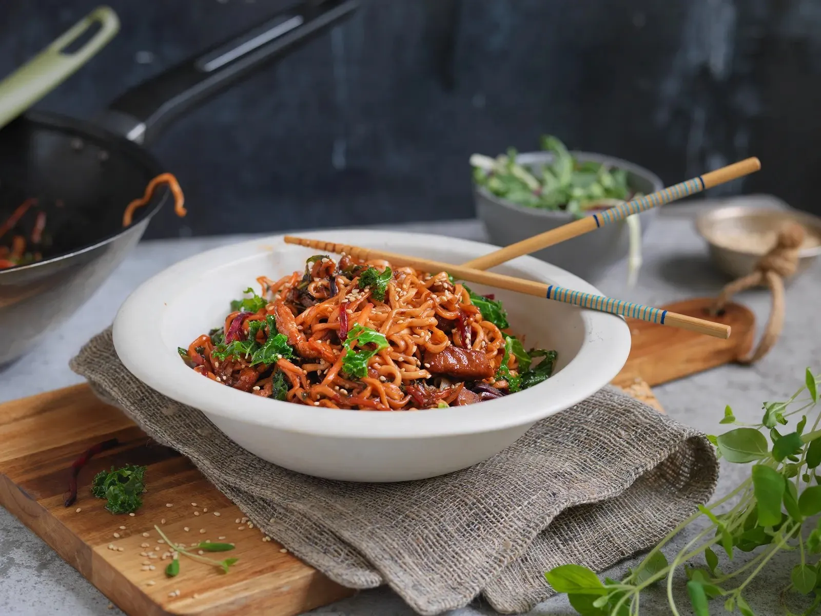 Wok oppskrift svinekjøtt