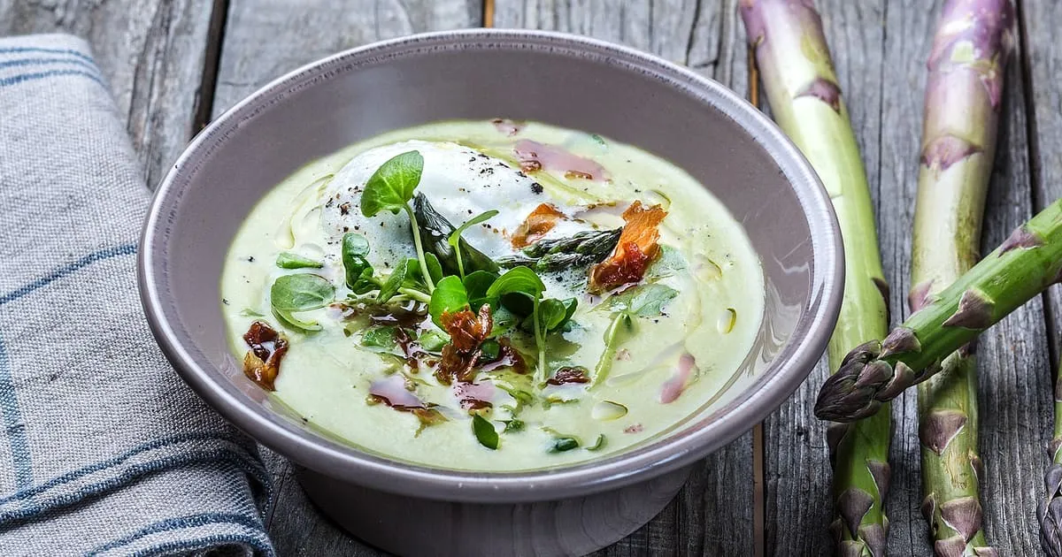 Kremet aspargessuppe oppskrift
