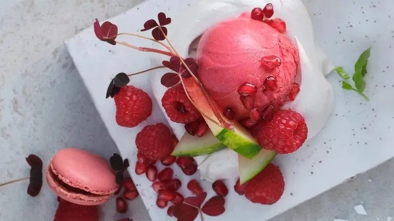 Bringebærsorbet oppskrift