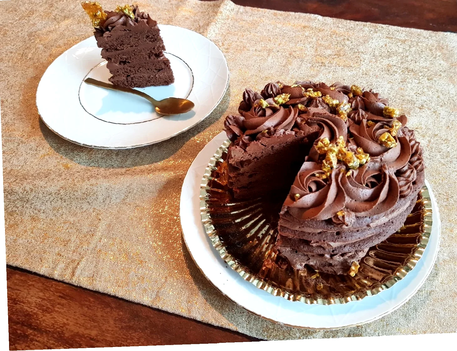 enkel lavkarbo sjokoladekake