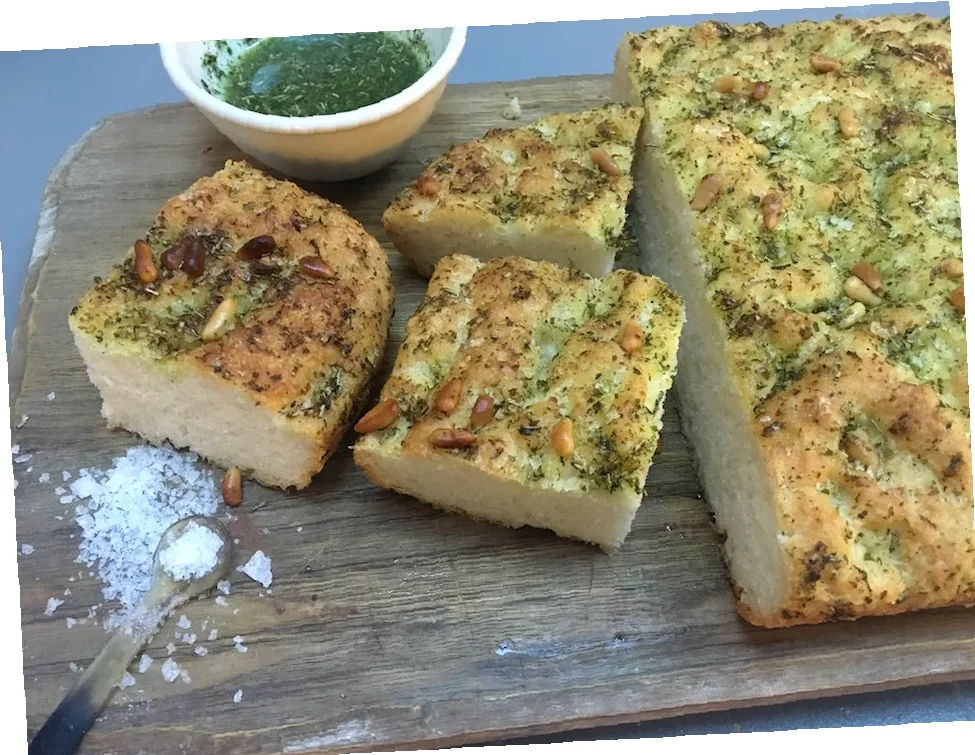 glutenfri focaccia oppskrift