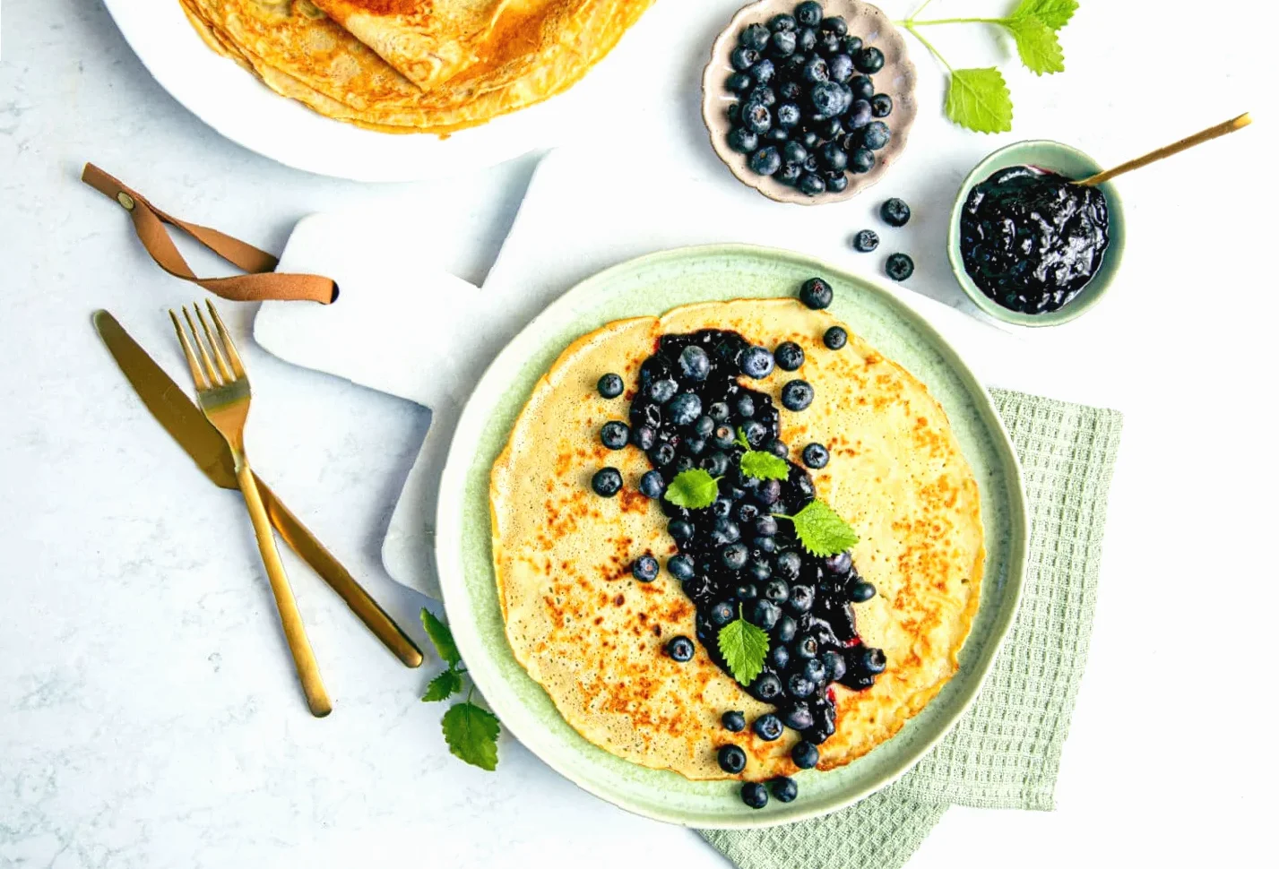 glutenfri pannekaker uten melk