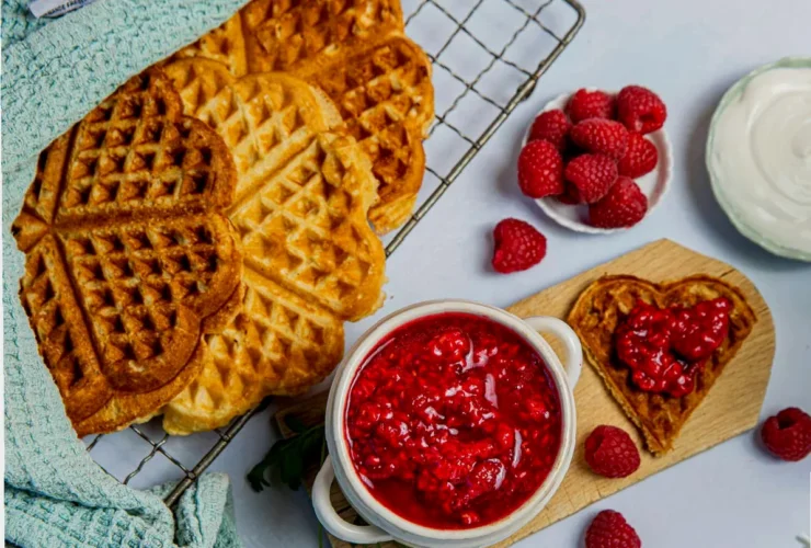 glutenfri vaffelrøre oppskrift