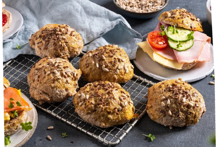 glutenfrie grove rundstykker oppskrift