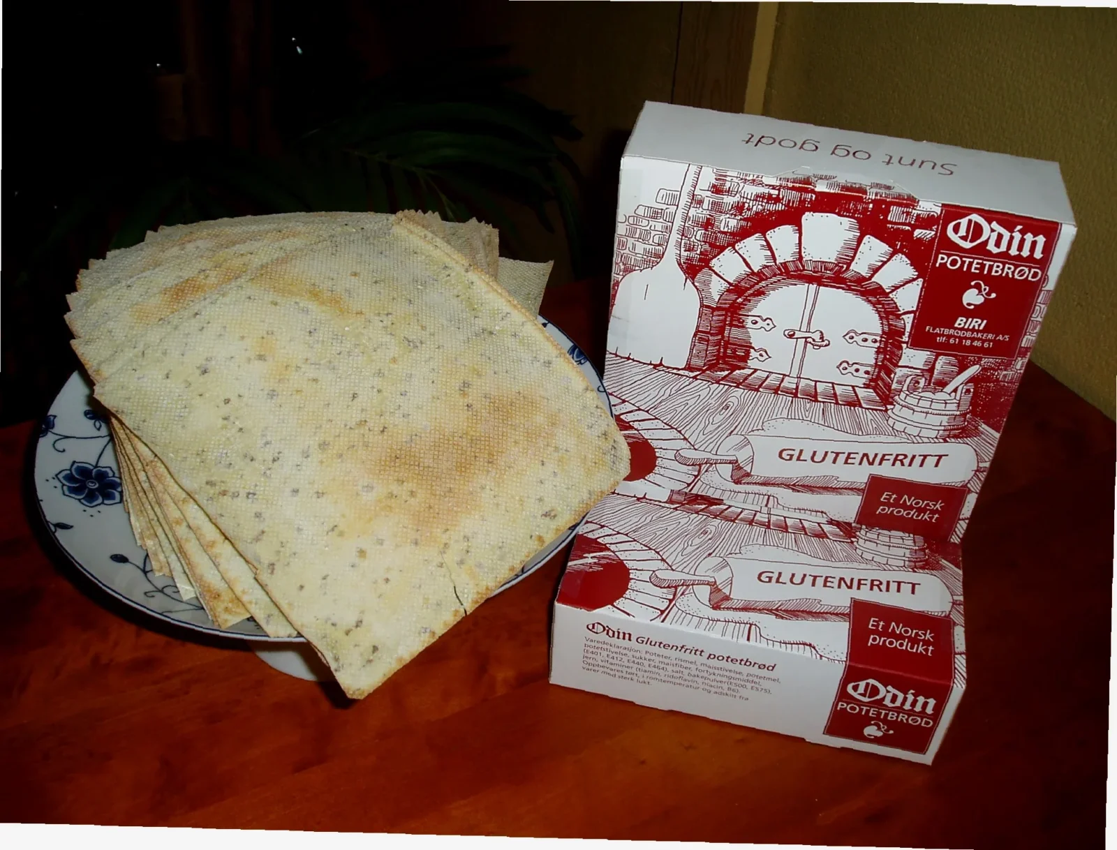 glutenfritt flatbrød i krumkakejern