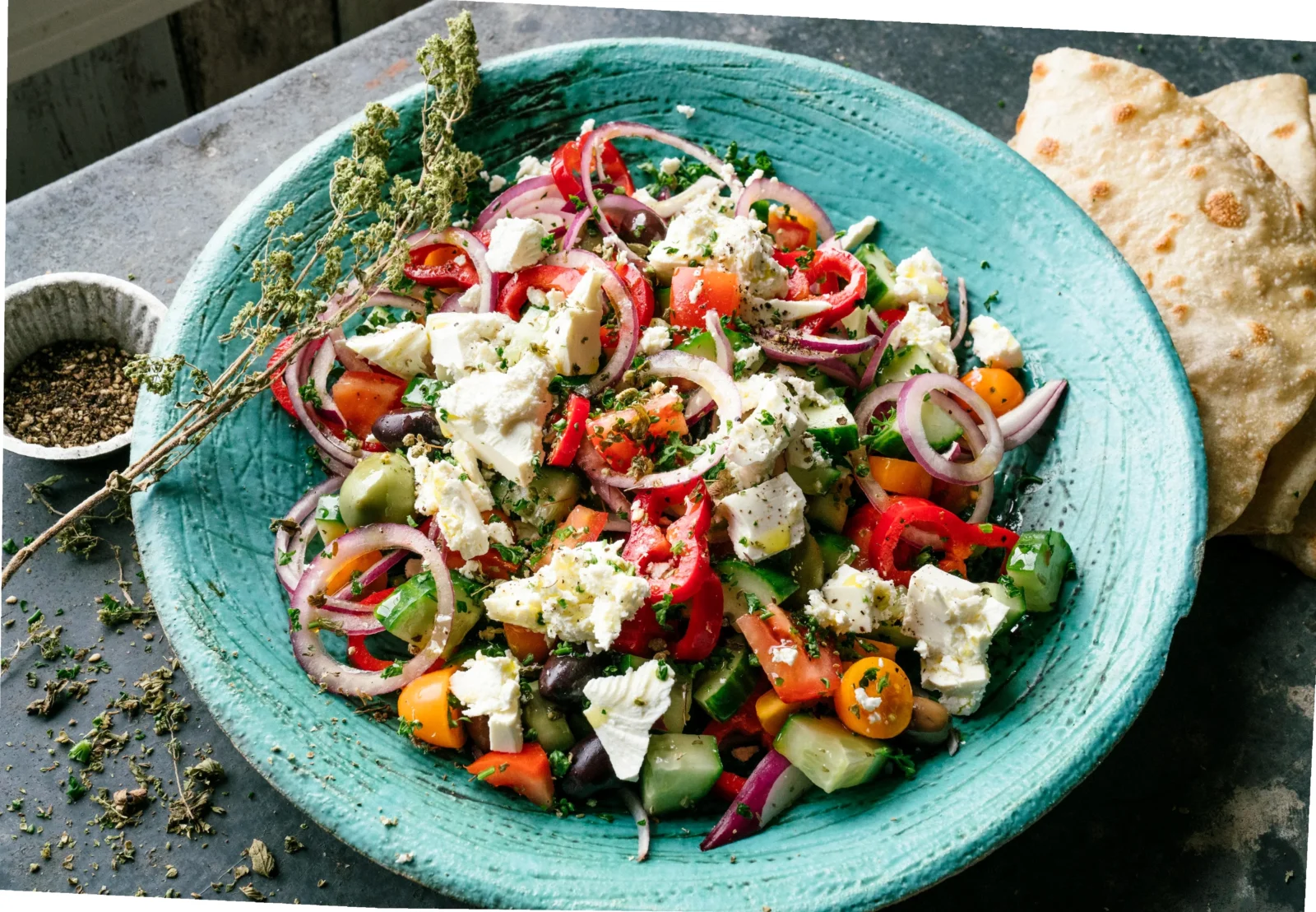 gresk salat lavkarbo