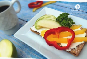 runde knekkebrød med havsalt