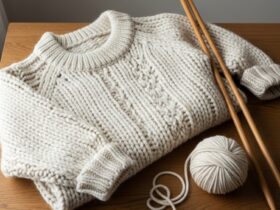 chunky knit genser oppskrift