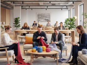 co-working space strikkeoppskrifter gruppeprosjekter