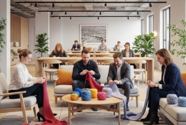 co-working space strikkeoppskrifter gruppeprosjekter