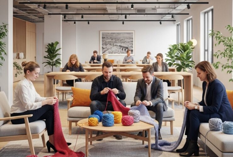co-working space strikkeoppskrifter gruppeprosjekter
